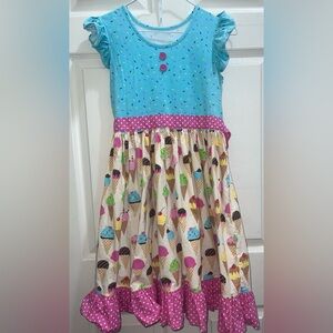 ELEANOR ROSE Colorful Ice Cream Cone Dress